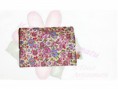 Carteira com Duas Bolsas padrão floral